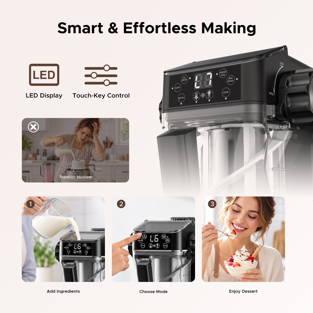 CM30 Soft Serve Ice Cream Maker丨DOOGEE Home