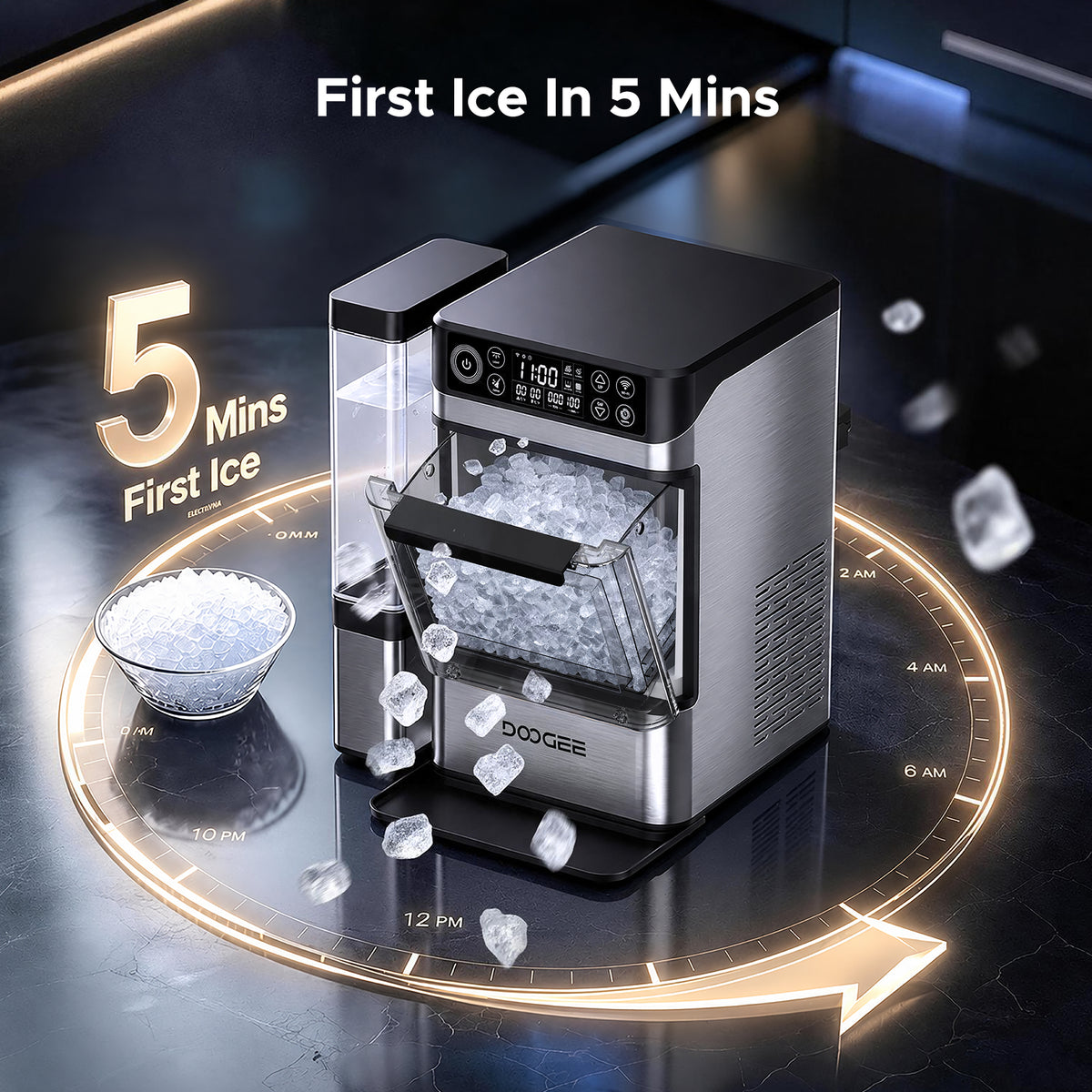 NU60 Smart Nugget Ice Maker丨DOOGEE Home
