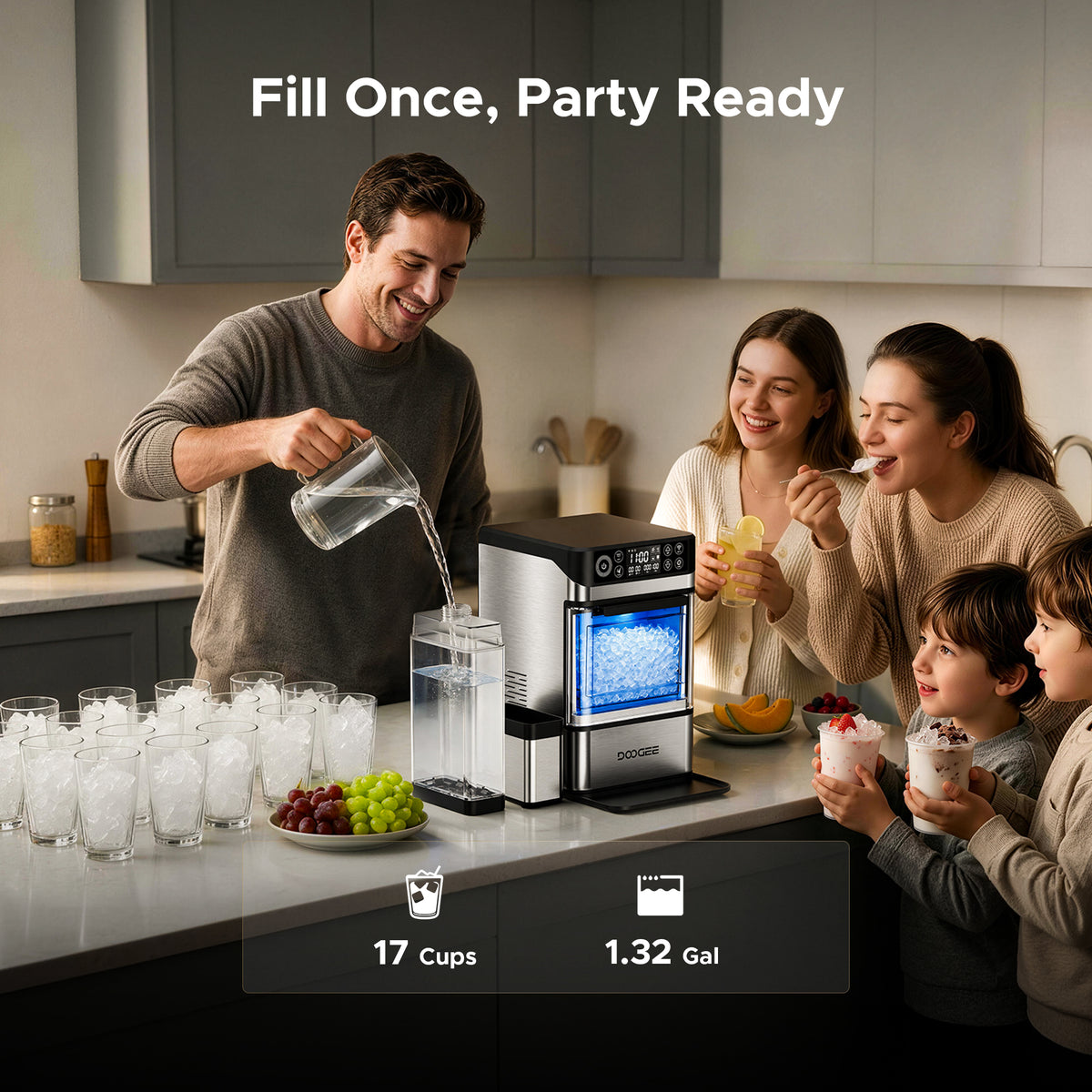NU60 Smart Nugget Ice Maker丨DOOGEE Home